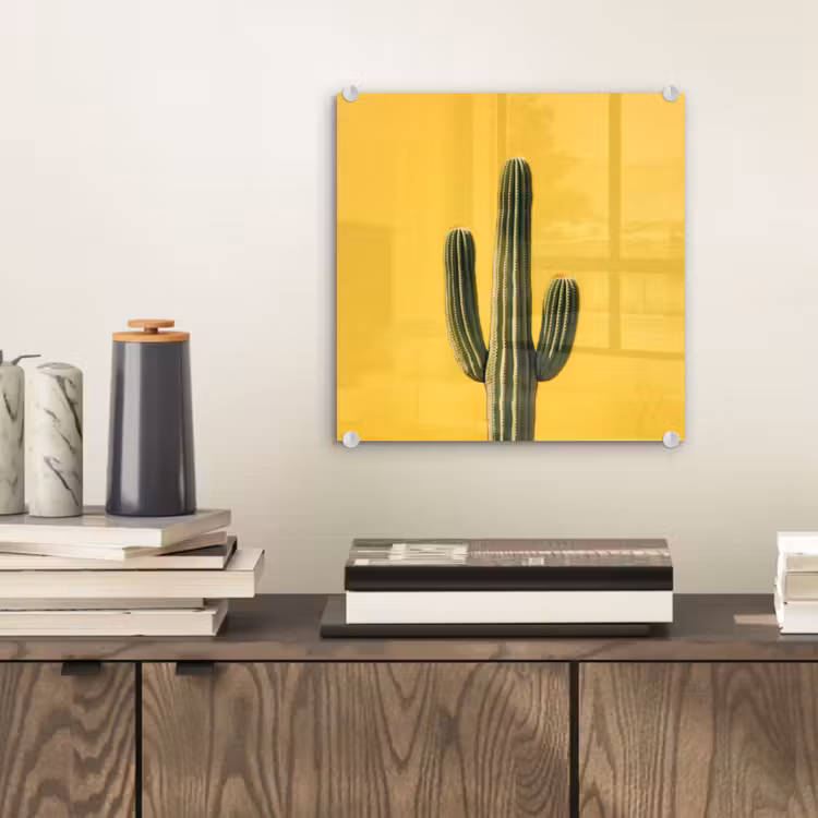 Cactus - Groen - Minimalistisch plexiglas 5mm klein -sfeer1
