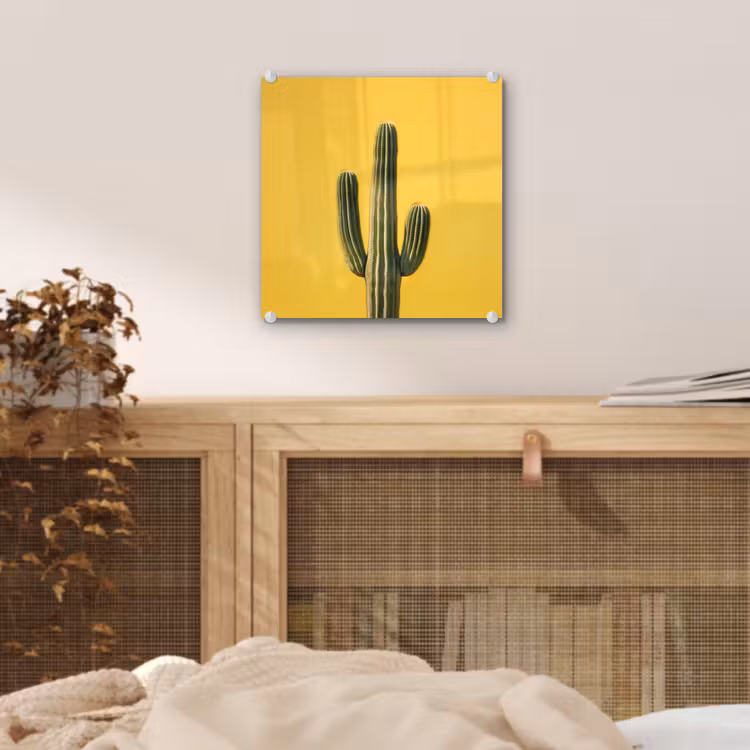 Cactus - Groen - Minimalistisch plexiglas 5mm klein -sfeer4