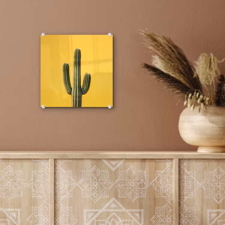 Cactus - Groen - Minimalistisch plexiglas 5mm klein -sfeer5