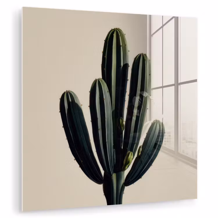Cactus - Subtiel - Groen plexiglas 5mm klein -zzzproduct_nieuw
