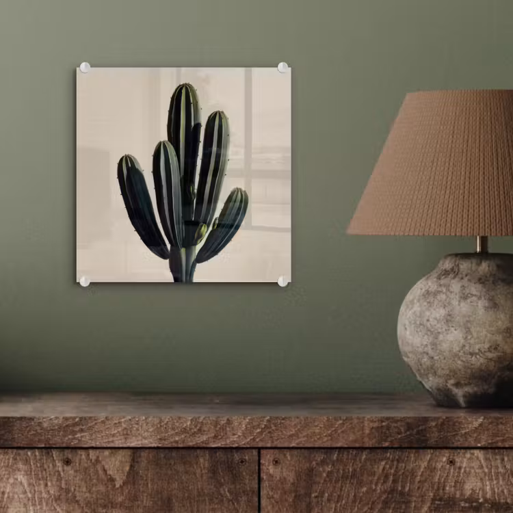 Cactus - Subtiel - Groen plexiglas 5mm klein -sfeer3