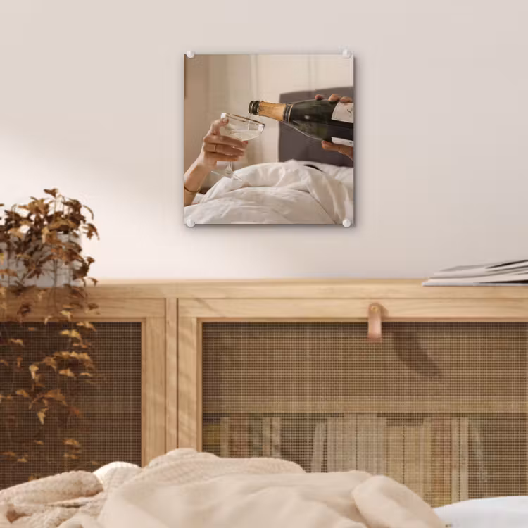 Champagne - Bed - Bubbels plexiglas 5mm klein -sfeer4