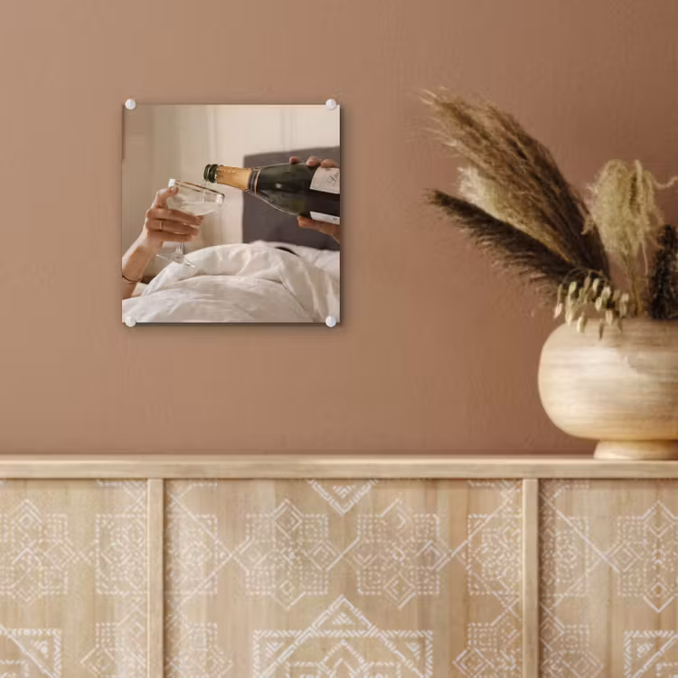 Champagne - Bed - Bubbels plexiglas 5mm klein -sfeer5