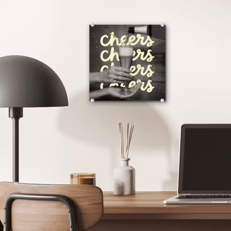 Cheers - Wijn - Zwart - Wit plexiglas 5mm klein -sfeer6