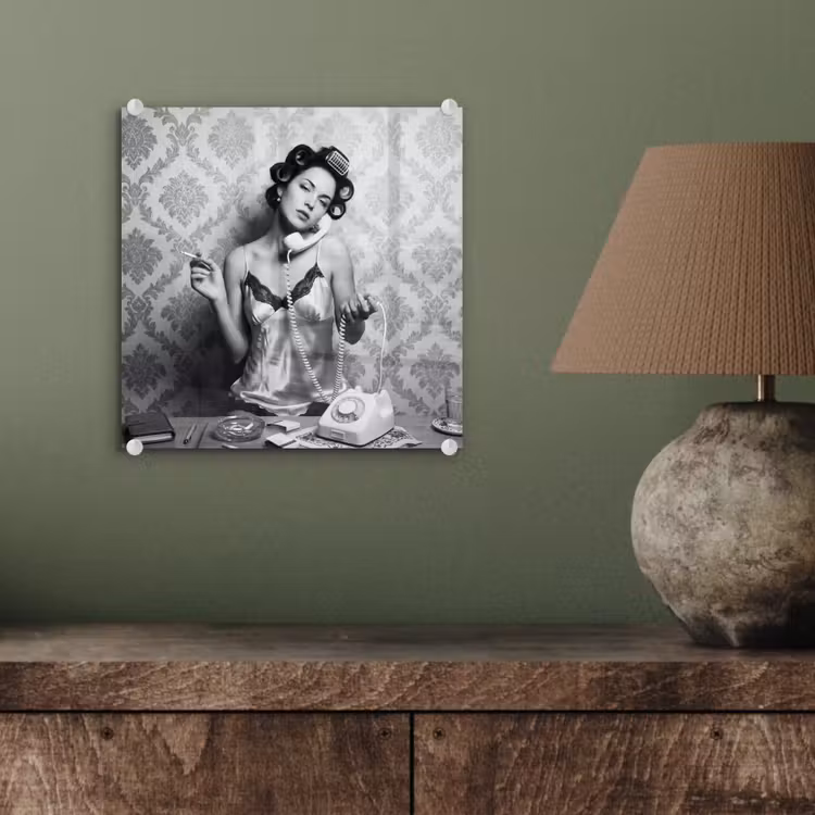 Chic - Vrouw - Zwart - Wit plexiglas 5mm klein -sfeer3