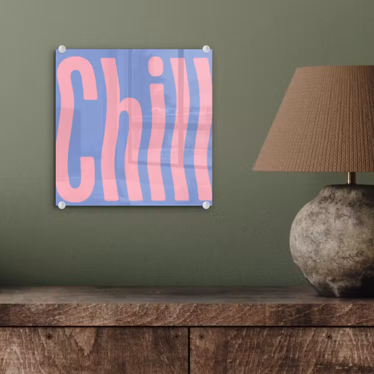 Chill - Roze - Blauw - Golvend plexiglas 5mm klein -sfeer3