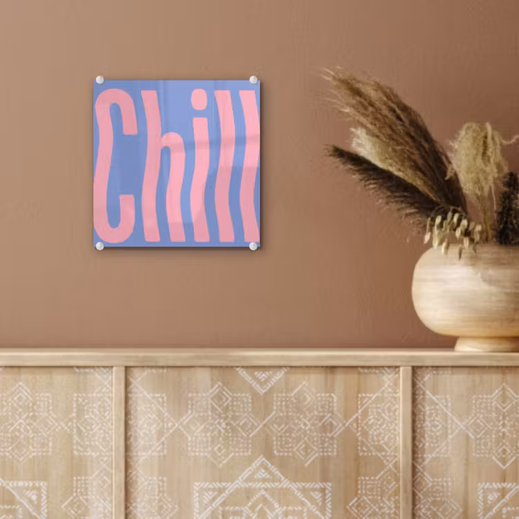 Chill - Roze - Blauw - Golvend plexiglas 5mm klein -sfeer5