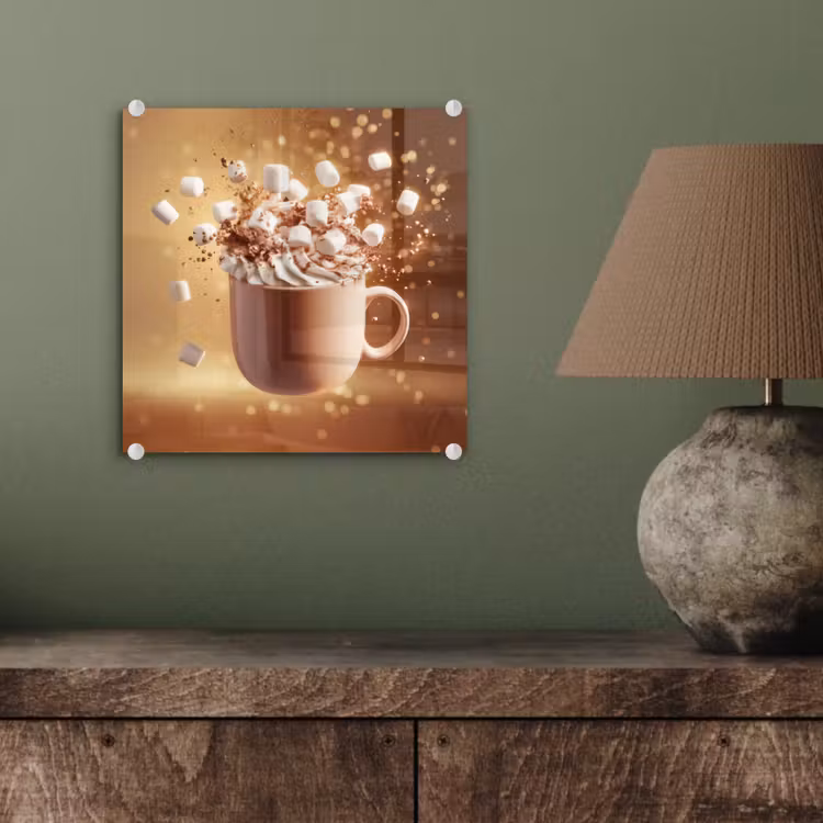Chocomelk - Drinken - Warm - Bruin plexiglas 5mm klein -sfeer3