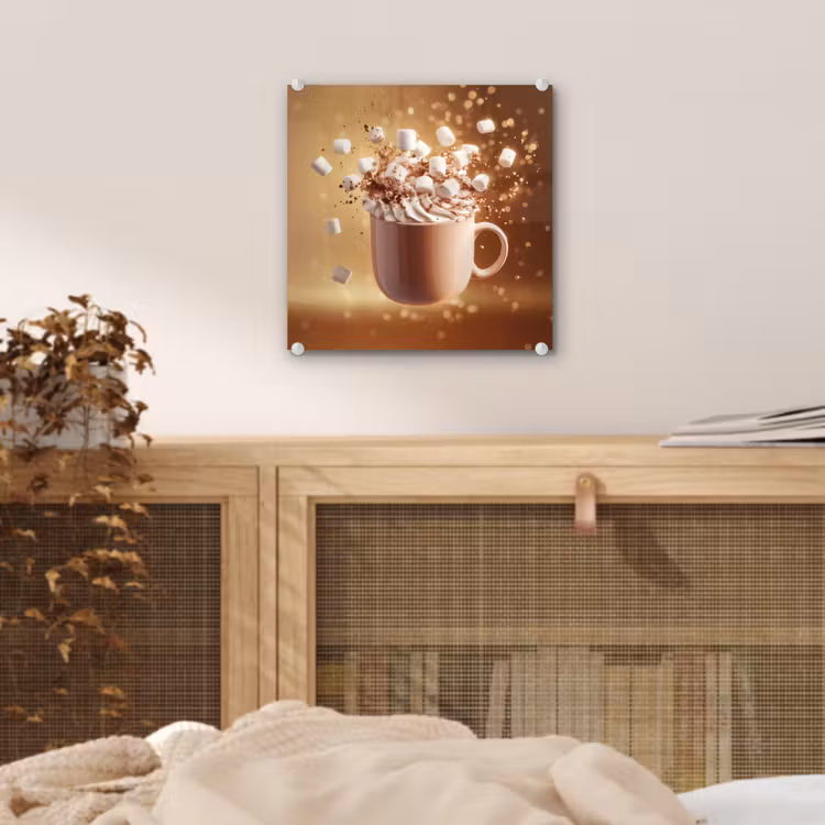 Chocomelk - Drinken - Warm - Bruin plexiglas 5mm klein -sfeer4