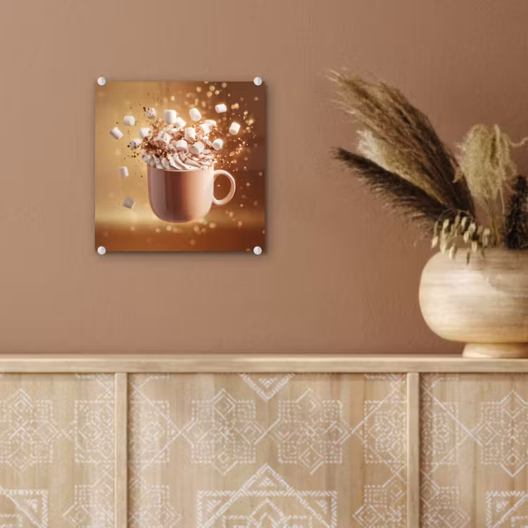 Chocomelk - Drinken - Warm - Bruin plexiglas 5mm klein -sfeer5