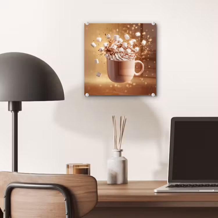 Chocomelk - Drinken - Warm - Bruin plexiglas 5mm klein -sfeer6
