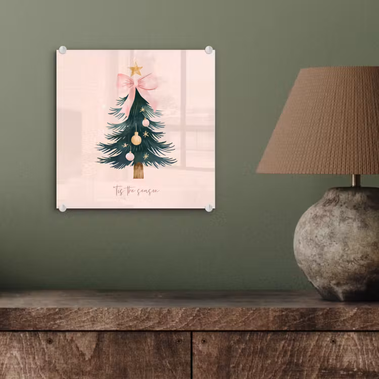 Christmas Season - Kerst - Kerstboom - Roze plexiglas 5mm klein -sfeer3