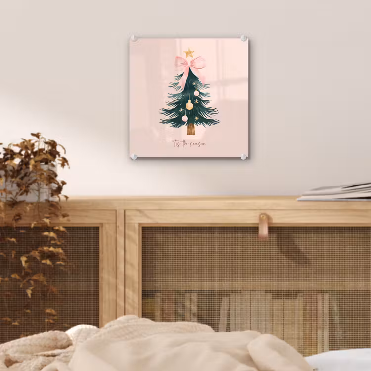 Christmas Season - Kerst - Kerstboom - Roze plexiglas 5mm klein -sfeer4