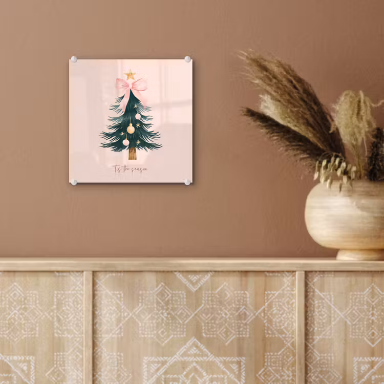Christmas Season - Kerst - Kerstboom - Roze plexiglas 5mm klein -sfeer5