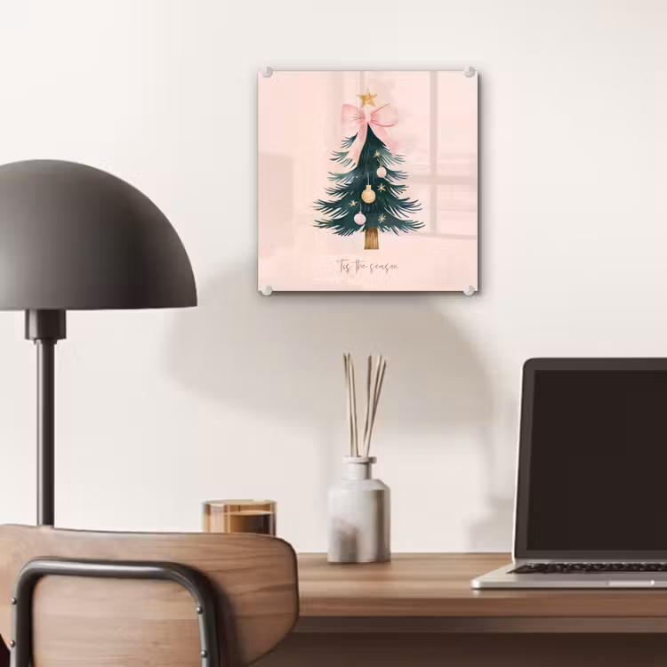 Christmas Season - Kerst - Kerstboom - Roze plexiglas 5mm klein -sfeer6