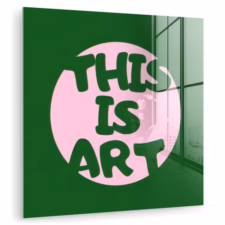 Cirkel - Roze - Tekst - Art plexiglas 5mm klein -zzzproduct_nieuw