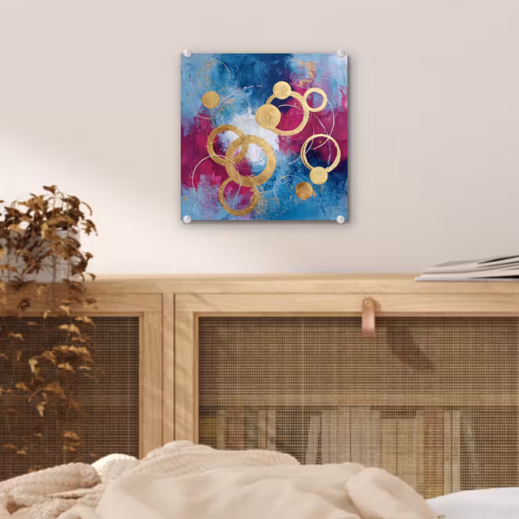 Cirkels - Goud - Abstract plexiglas 5mm klein -sfeer4