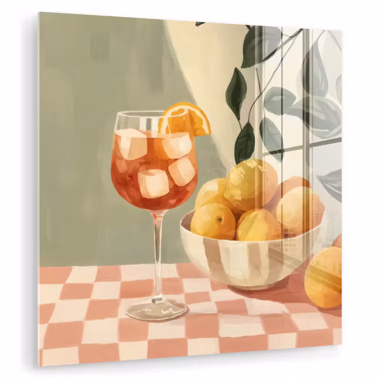 Citroenen - Glas - Tafelkleed - Geblokt plexiglas 5mm klein -zzzproduct_nieuw