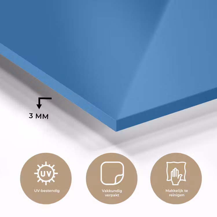 Classic - Azure - Blauw plexiglas 5mm klein 11 -sfeer2