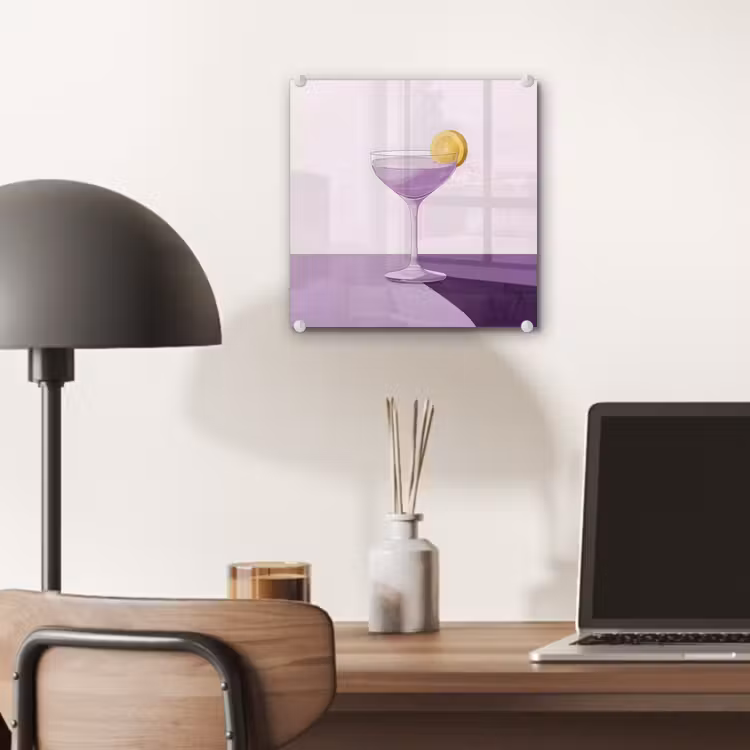 Cocktail - Paars - Minimalistisch - Citroen plexiglas 5mm klein -sfeer6