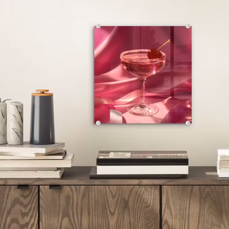 Cocktail - Pink - Luxe plexiglas 5mm klein -sfeer1