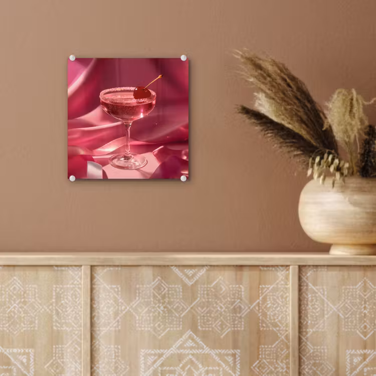 Cocktail - Pink - Luxe plexiglas 5mm klein -sfeer5