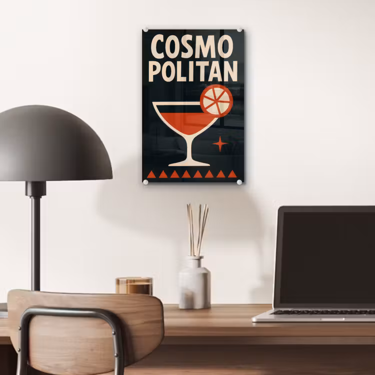 Cocktail - Zwart - Illustratie plexiglas 5mm klein -sfeer6