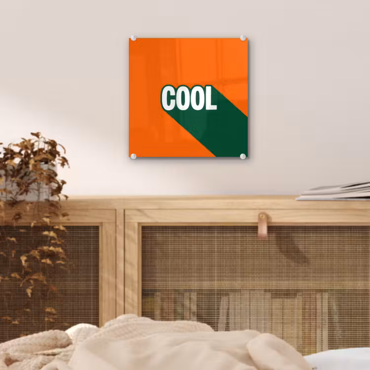 Cool - Oranje - Groen plexiglas 5mm klein -sfeer4