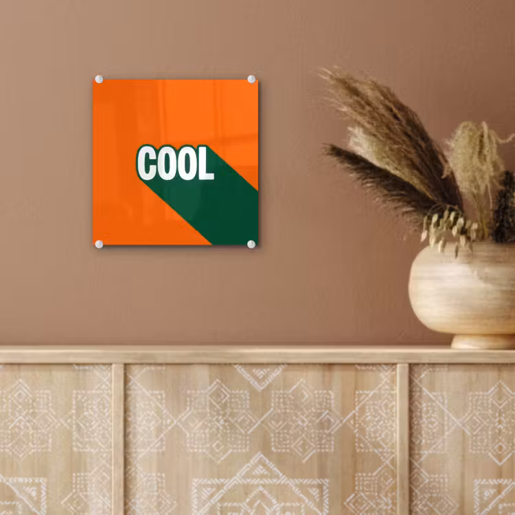 Cool - Oranje - Groen plexiglas 5mm klein -sfeer5
