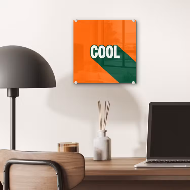 Cool - Oranje - Groen plexiglas 5mm klein -sfeer6