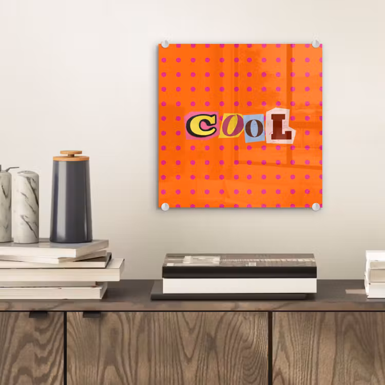 Cool - Stippen - Oranje plexiglas 5mm klein -sfeer1