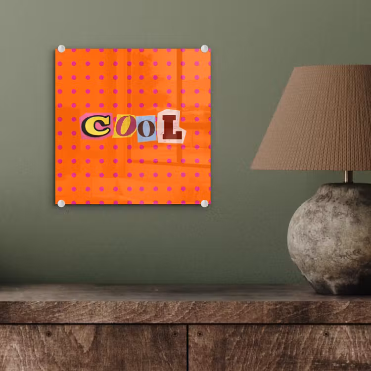 Cool - Stippen - Oranje plexiglas 5mm klein -sfeer3
