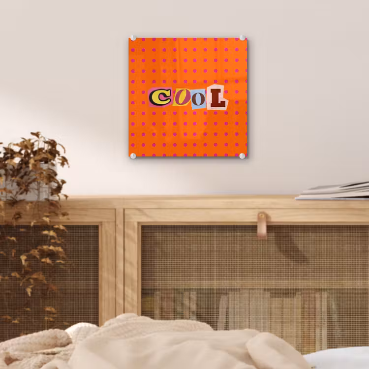 Cool - Stippen - Oranje plexiglas 5mm klein -sfeer4