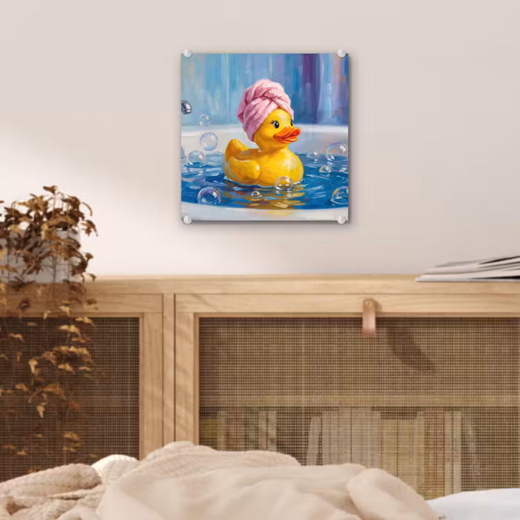 Creatief - Badeend - Kleurrijk plexiglas 5mm klein -sfeer4