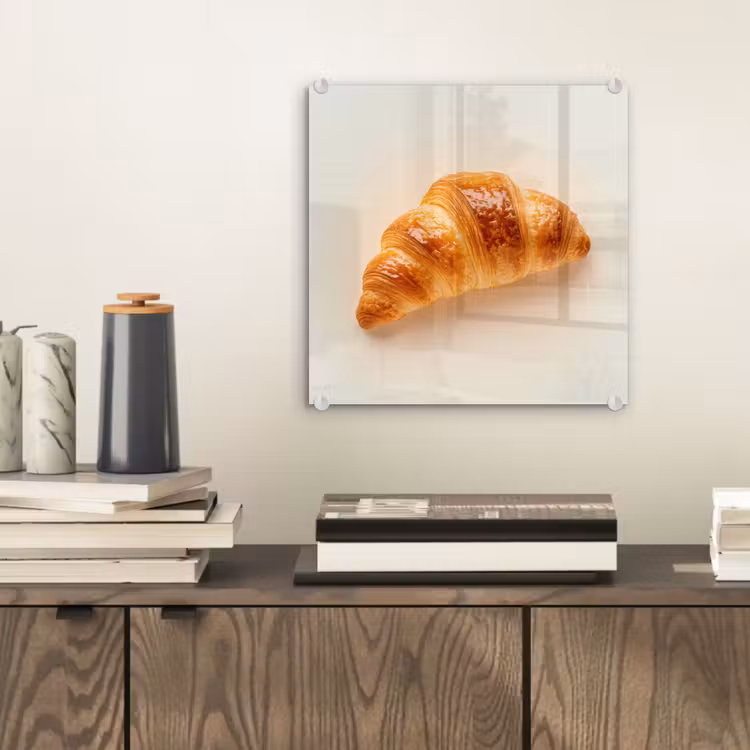 Croissant - Brood - Beige plexiglas 5mm klein -sfeer1