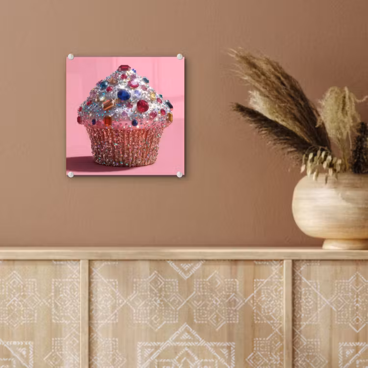 Cupcake - Kleurrijk - Edelstenen plexiglas 5mm klein -sfeer5