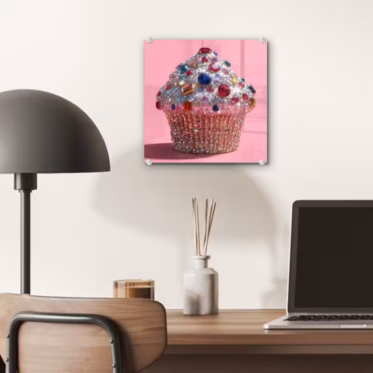 Cupcake - Kleurrijk - Edelstenen plexiglas 5mm klein -sfeer6