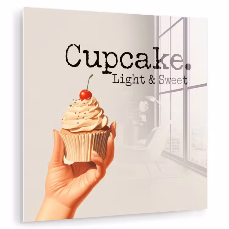Cupcake - Zoet - Kers plexiglas 5mm klein -zzzproduct_nieuw