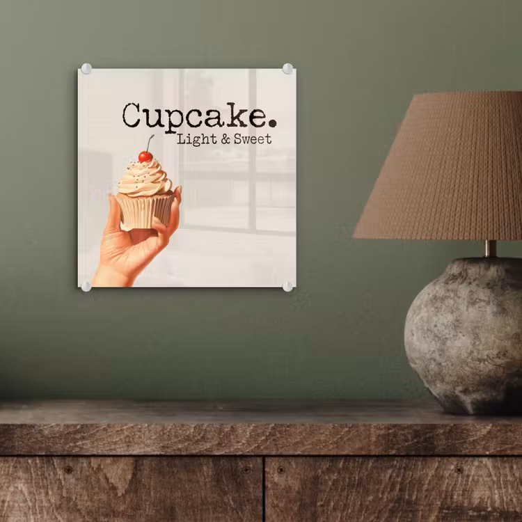 Cupcake - Zoet - Kers plexiglas 5mm klein -sfeer3