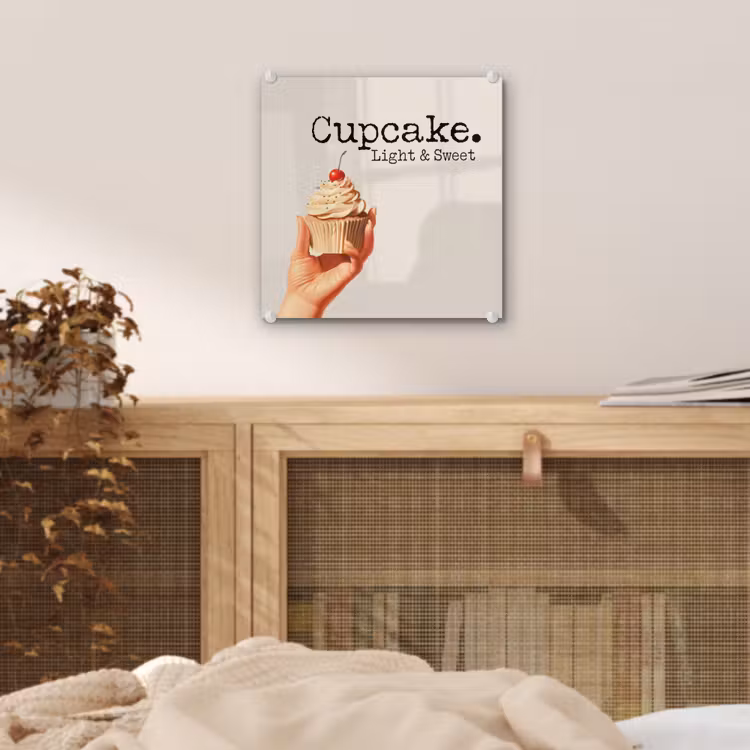 Cupcake - Zoet - Kers plexiglas 5mm klein -sfeer4