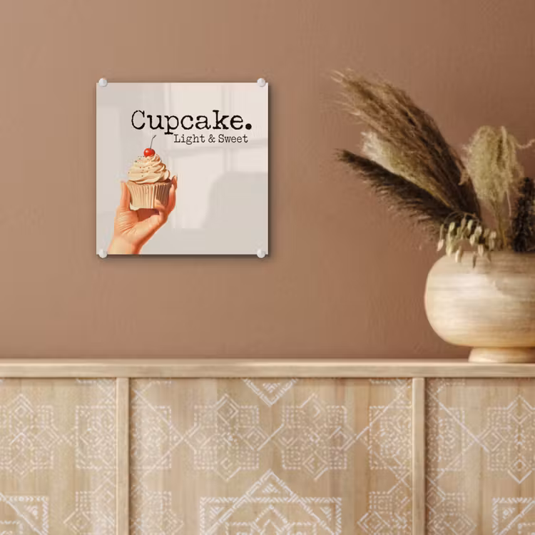 Cupcake - Zoet - Kers plexiglas 5mm klein -sfeer5
