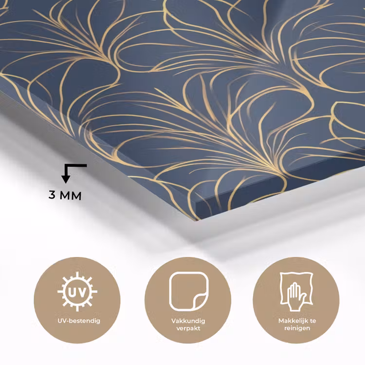 Deco - Waaier - Blauw plexiglas 5mm klein 11 -sfeer2