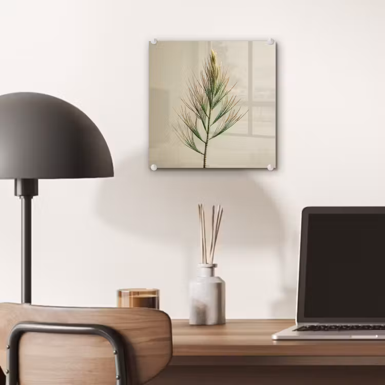 Dennentak - Naaldvormige bladeren - Lichtgroen plexiglas 5mm klein -sfeer6