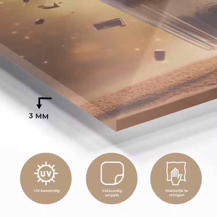 Dessert - Chocolade - Zoet - Eten plexiglas 5mm klein -sfeer2