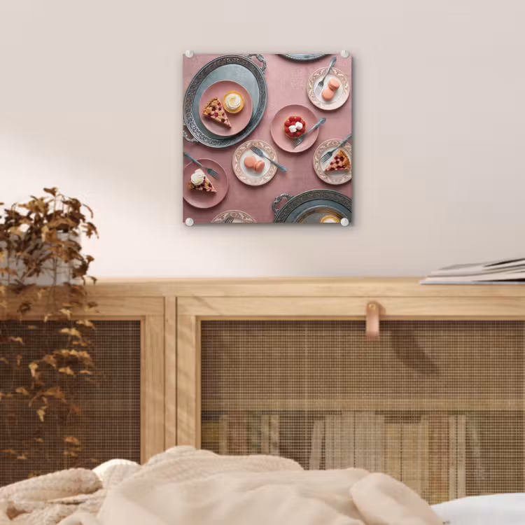 Dessert - Taart - Gebak - Zoet - Roze plexiglas 5mm klein -sfeer4