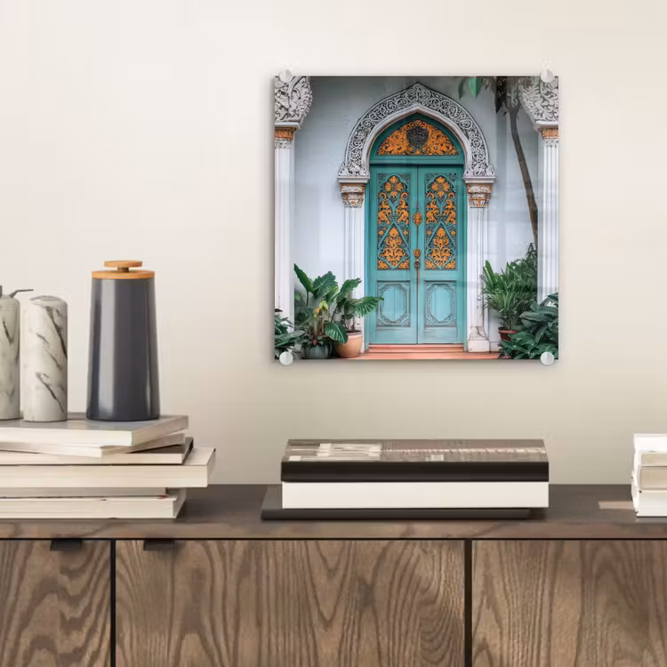 Deur - Patronen - Planten plexiglas 5mm klein -sfeer1