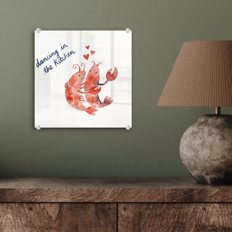 Dier - Dans - Liefde - Waterverf - Rood plexiglas 5mm klein -sfeer3