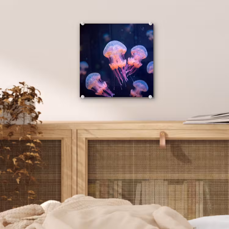 Dier - Onderwater - Natuur - Roze - Mysterieus plexiglas 5mm klein -sfeer4