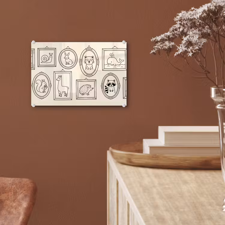 Dieren - Illustratie - Lijsten - Galerij - Speels plexiglas 5mm klein -sfeer5