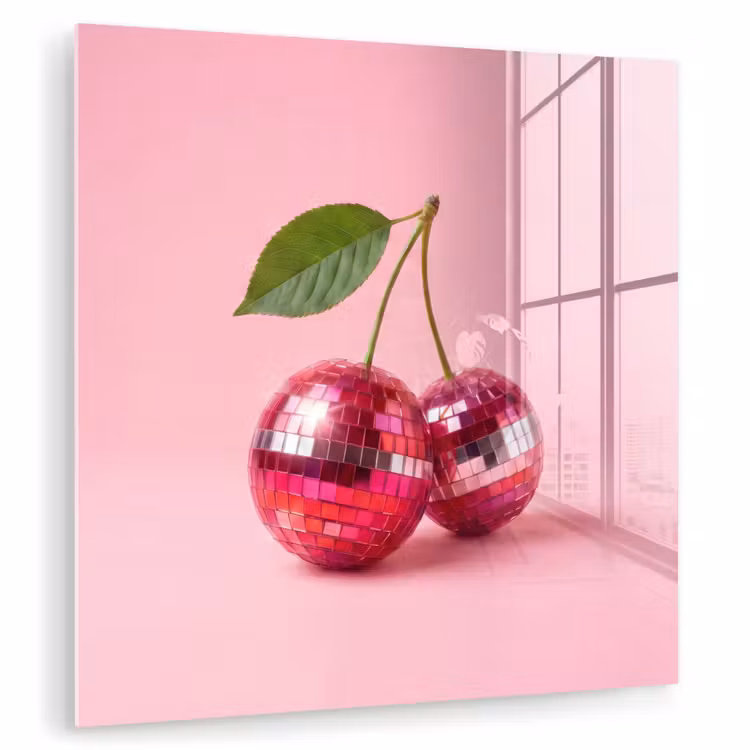 Disco - Kersen - Roze plexiglas 5mm klein -zzzproduct_nieuw
